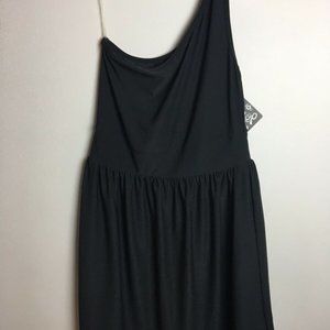 NWT BeBop Womens Medium Black Dress, One Shoulder